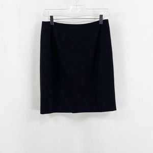 RENE LEZARD Vintage 90s Black Wool Mini Pencil Skirt